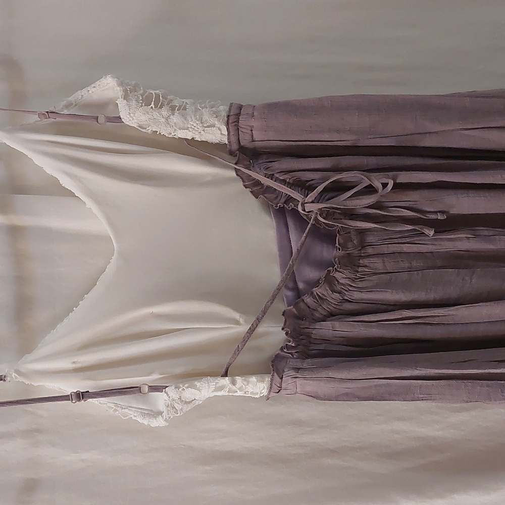 Code Blue Crochet Lined Halter Open Back Maxi Dre… - image 6